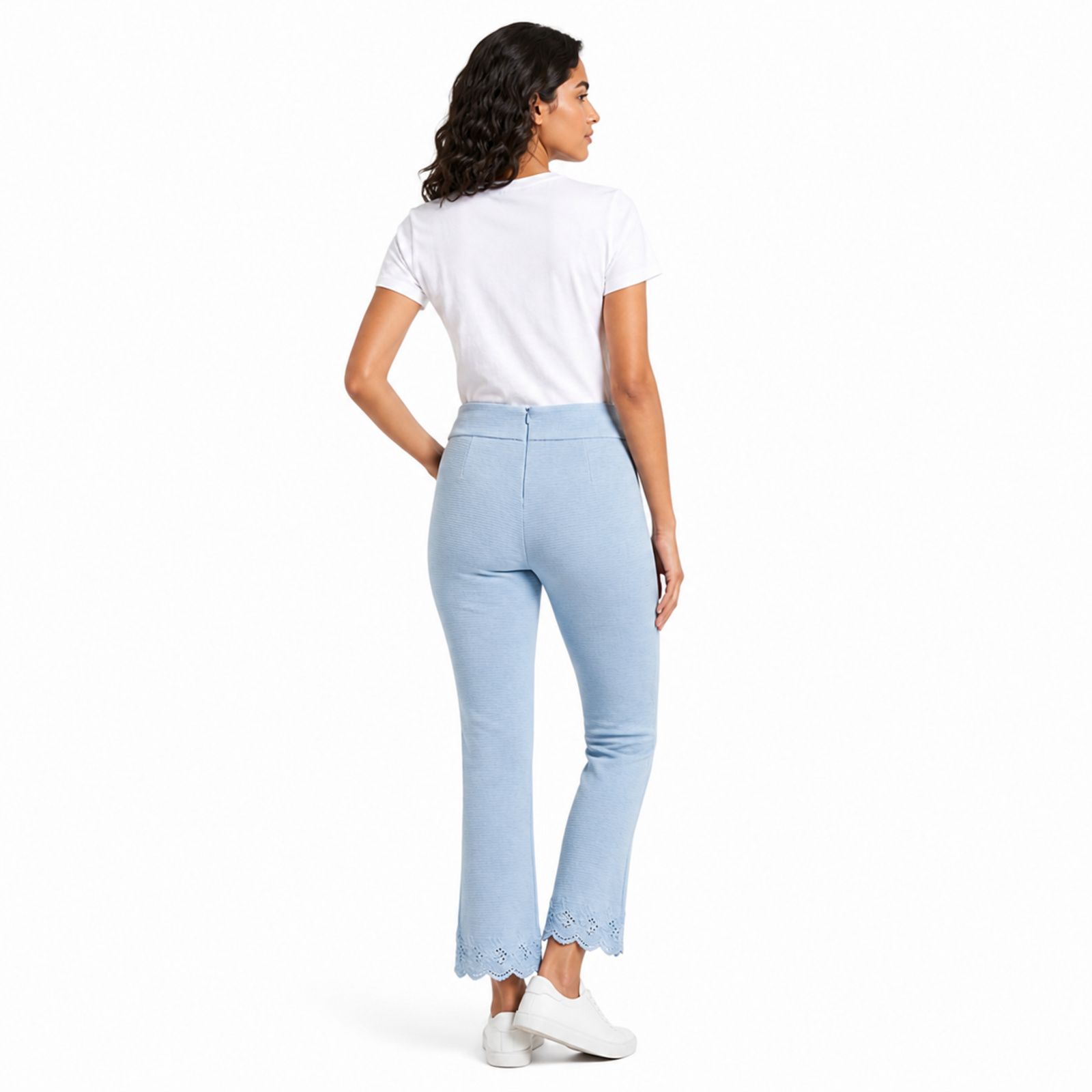 Pista Ribbed Flare Hem Pants-3