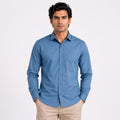 Men's Ocean Teal Classic Formal Cotton Shirt-1
