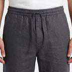 Men's Midnight Black Relaxed Fit Lounge Trousers-3