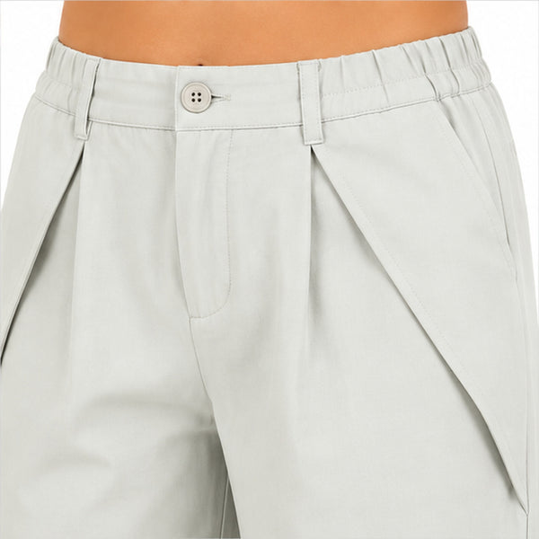 Women’s Off-White Wide Leg High-Waist Trousers-2