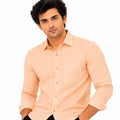 Men's Sunset Peach Essential Formal Shirt-1