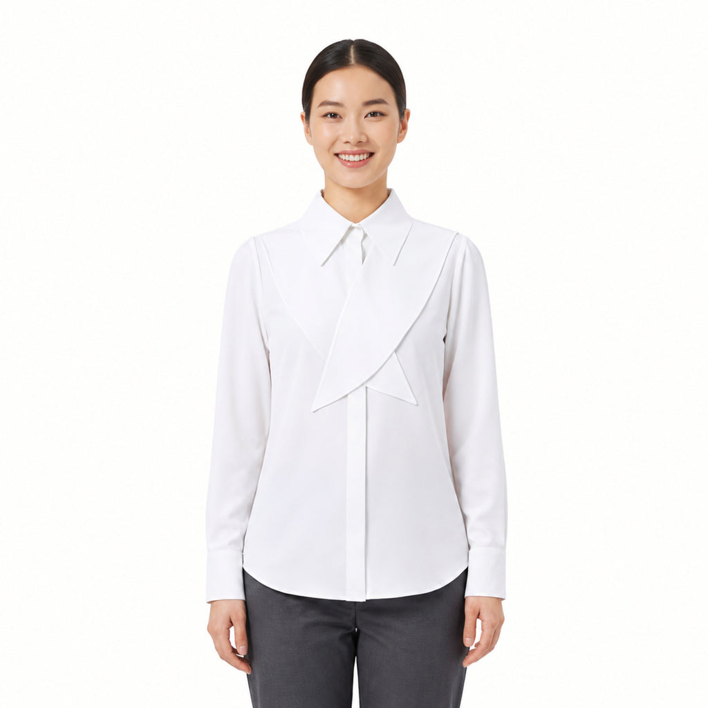 Ivory Structured Overlay Shirt-2