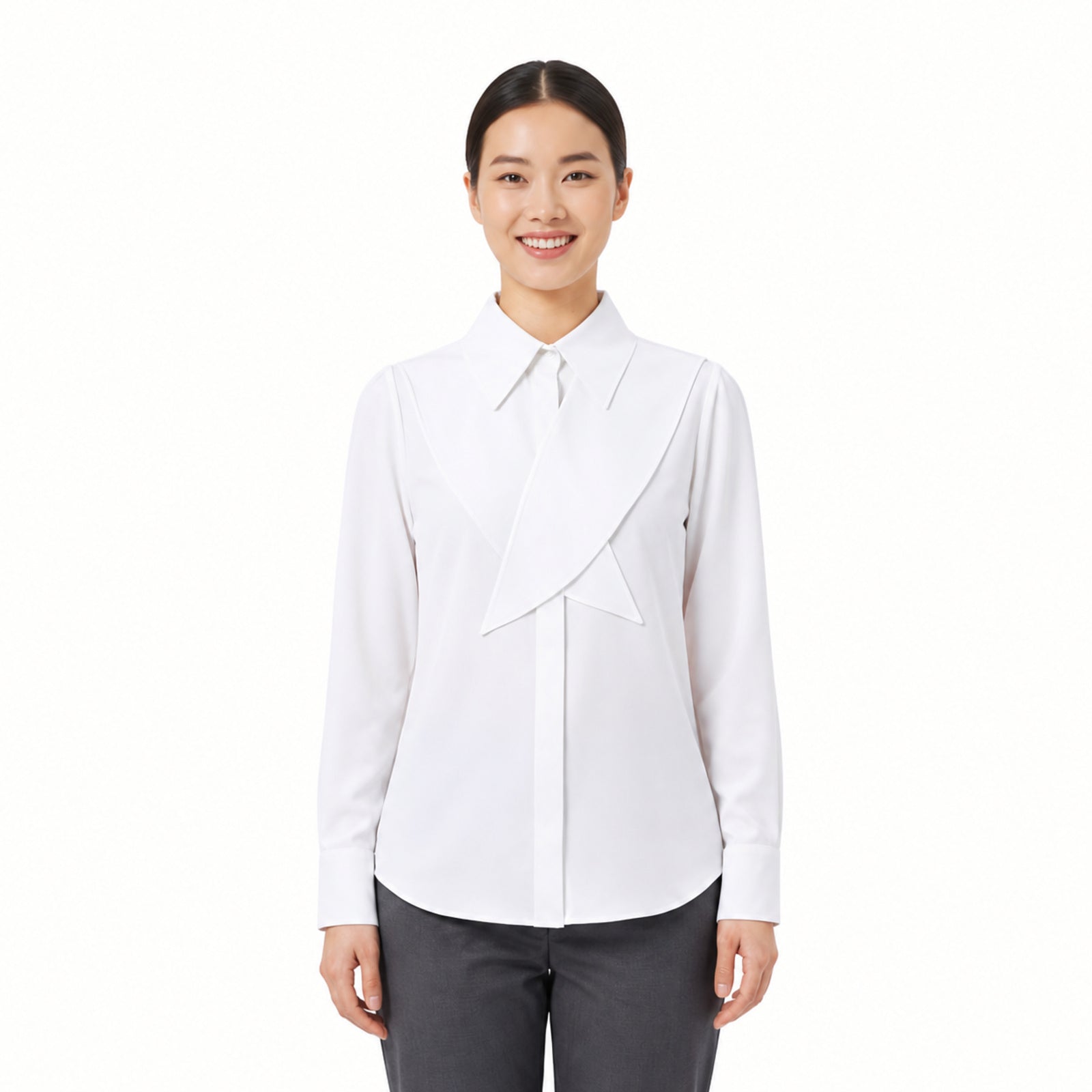 Ivory Structured Overlay Shirt-2