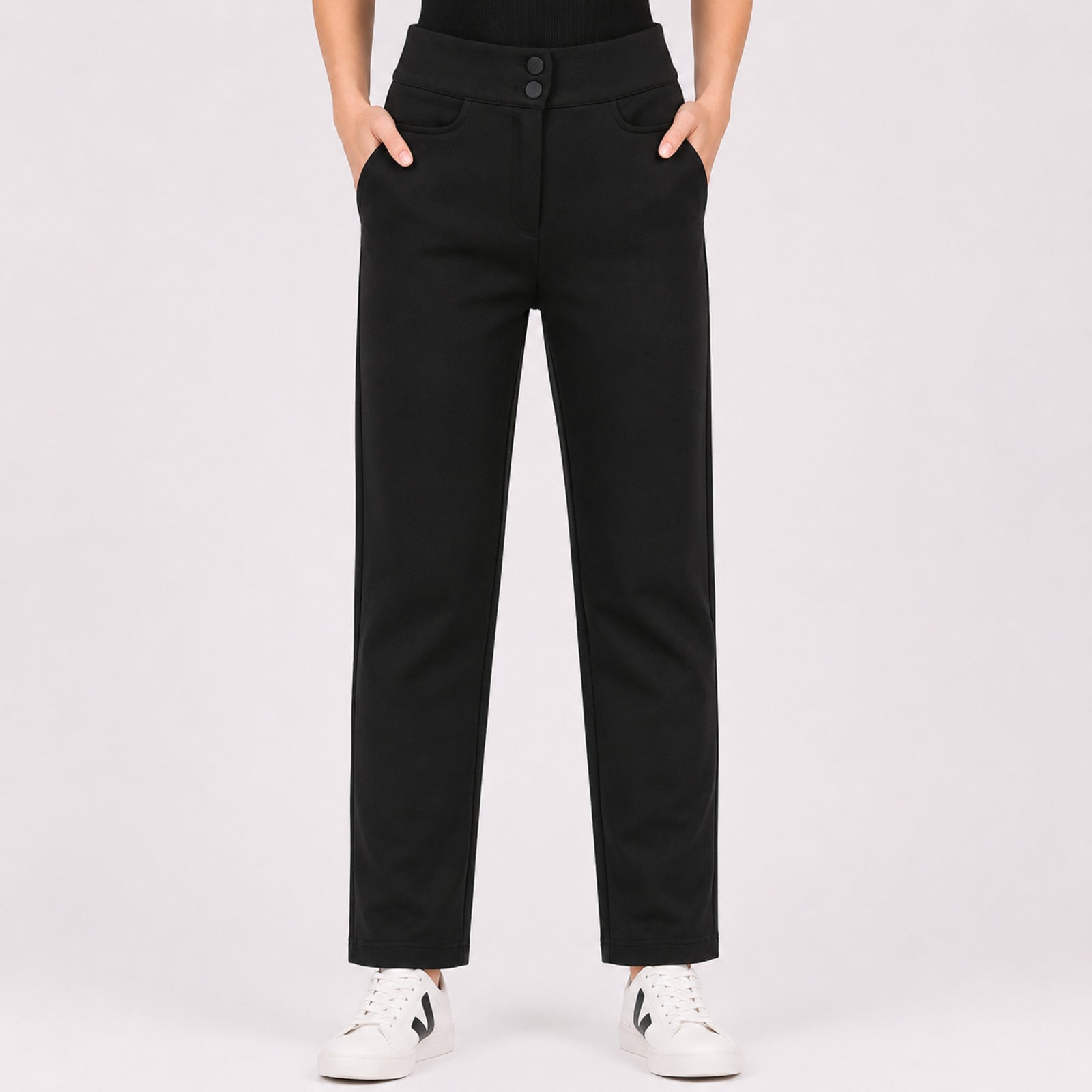 Women's Noir Edge Slim-Fit Trousers-1