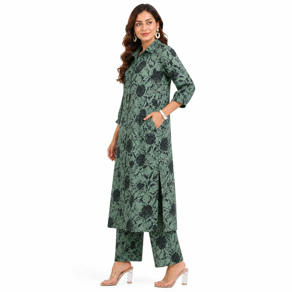 Bloom Printed Kurta Pant Co-ord Set-3