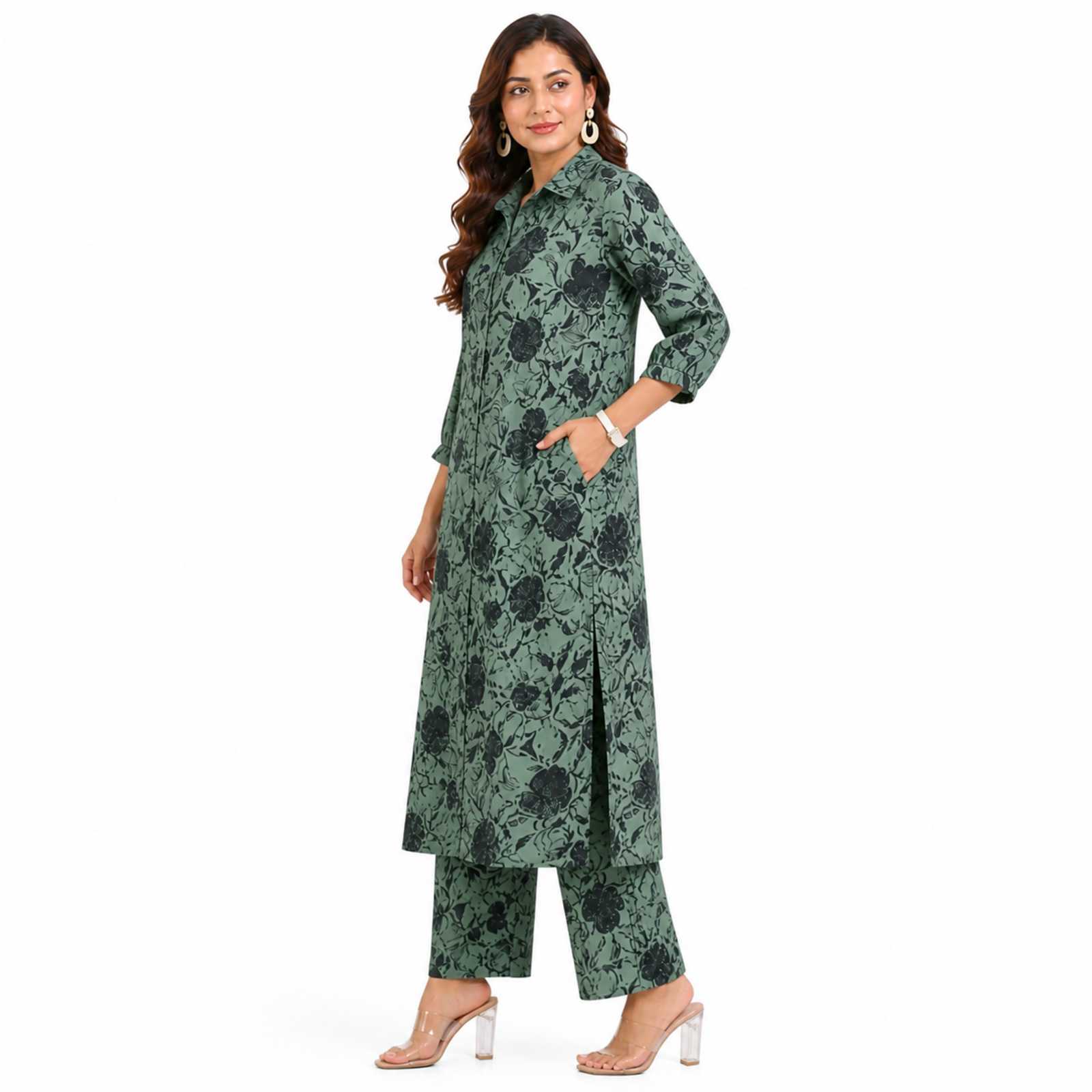 Bloom Printed Kurta Pant Co-ord Set-3