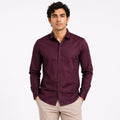 Men's Bordeaux Elegance Premium Maroon Formal Shirt-1