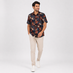 Men's Multicolor Abstract Printed Casual Shirt-2