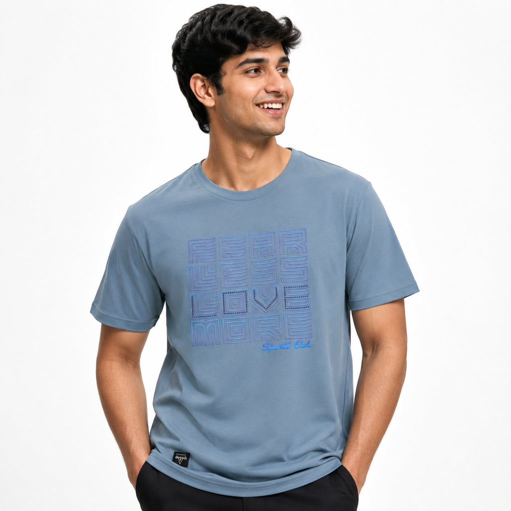 Men's Free Love Graphic Regular Fit T-Shirt-1