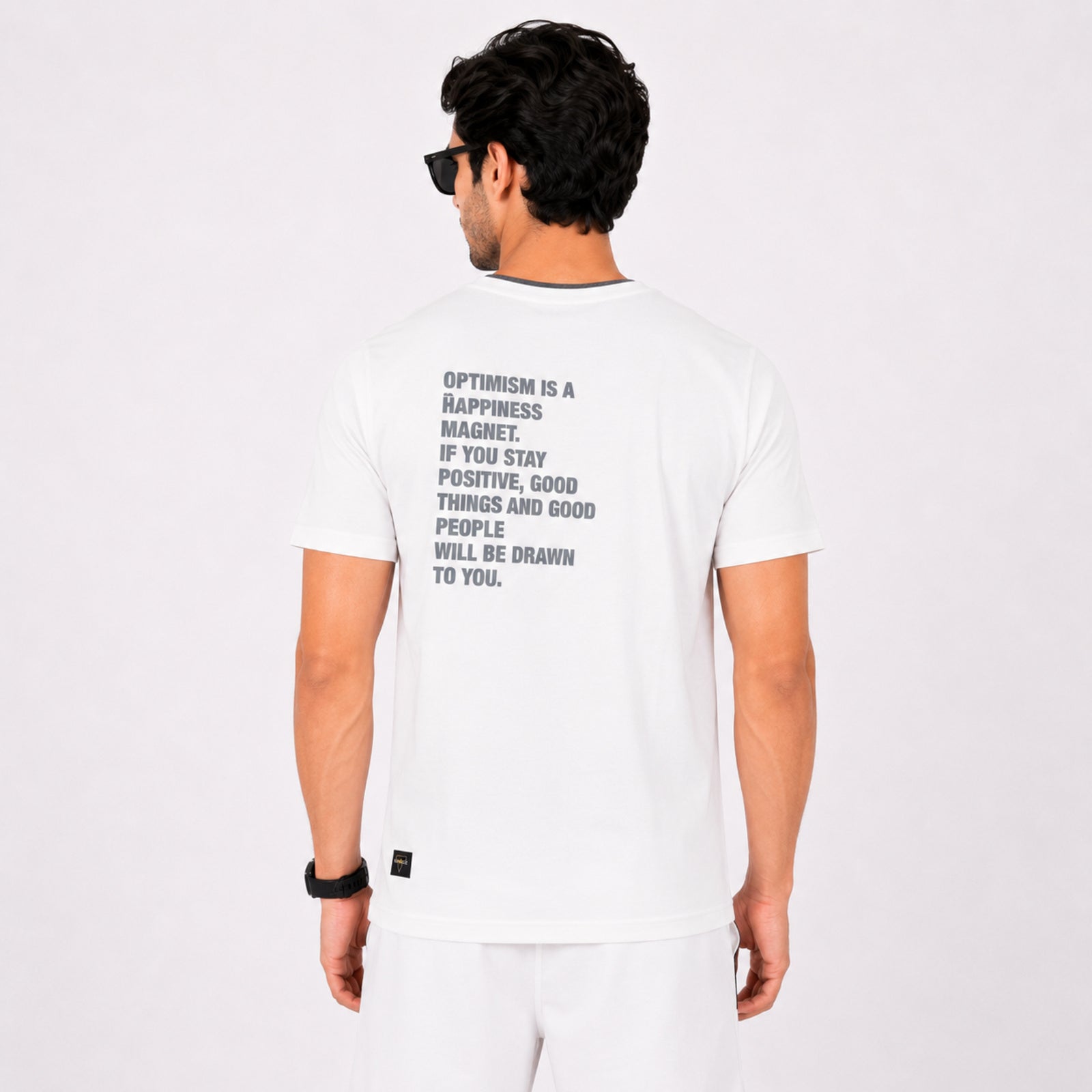 Men's White Casual Co-ord Set-3