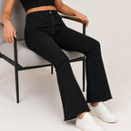Women's Black Flared Fit Denim Jeans-3