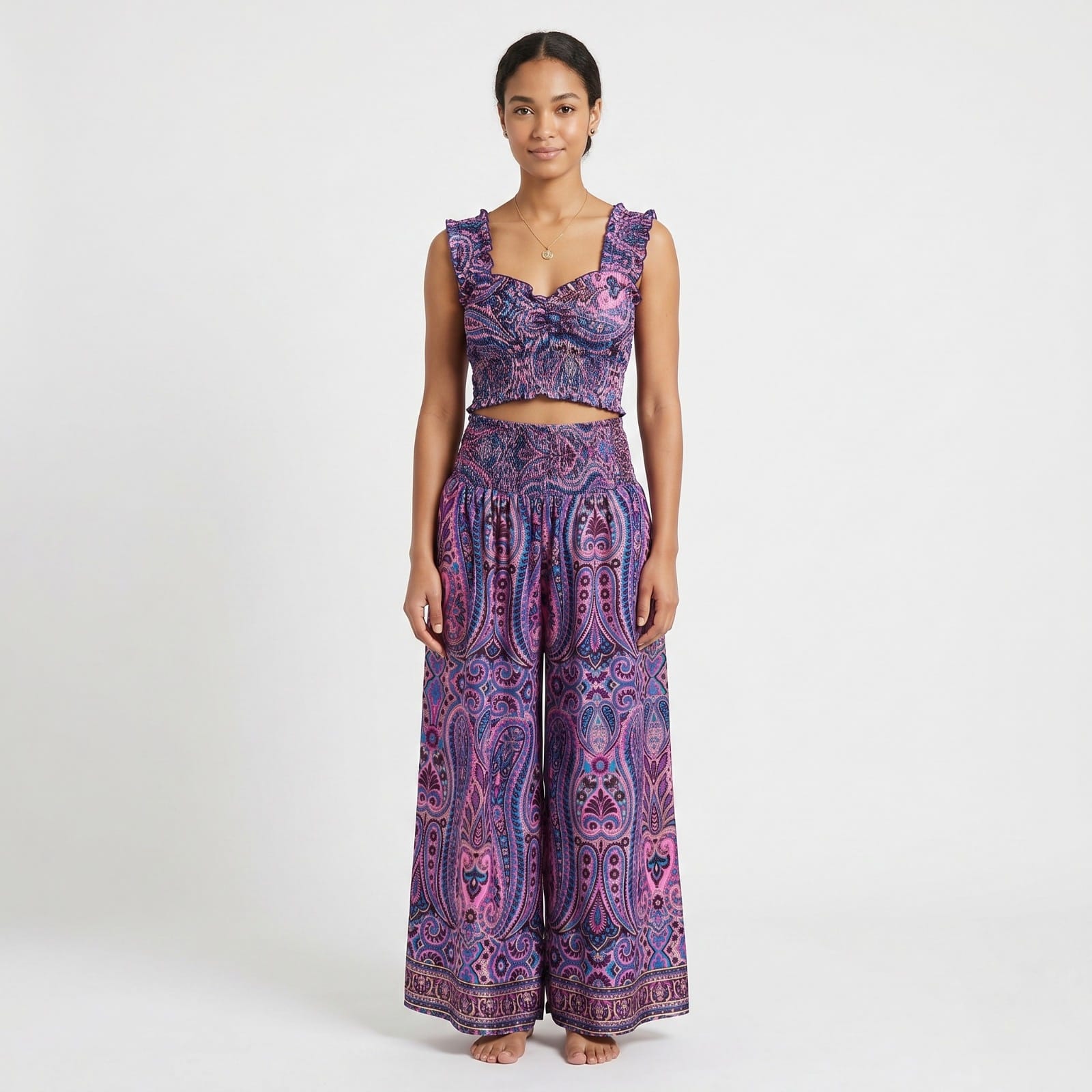 Women's Mystic Paisley Co-Ord Lounge Set-1