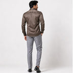 Men's Golden Luxe Satin Formal Shirt-4