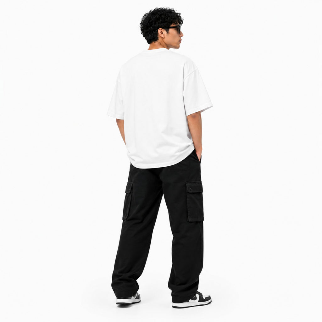 Men's Urban Graphic Print Oversized Cotton T-Shirt-1