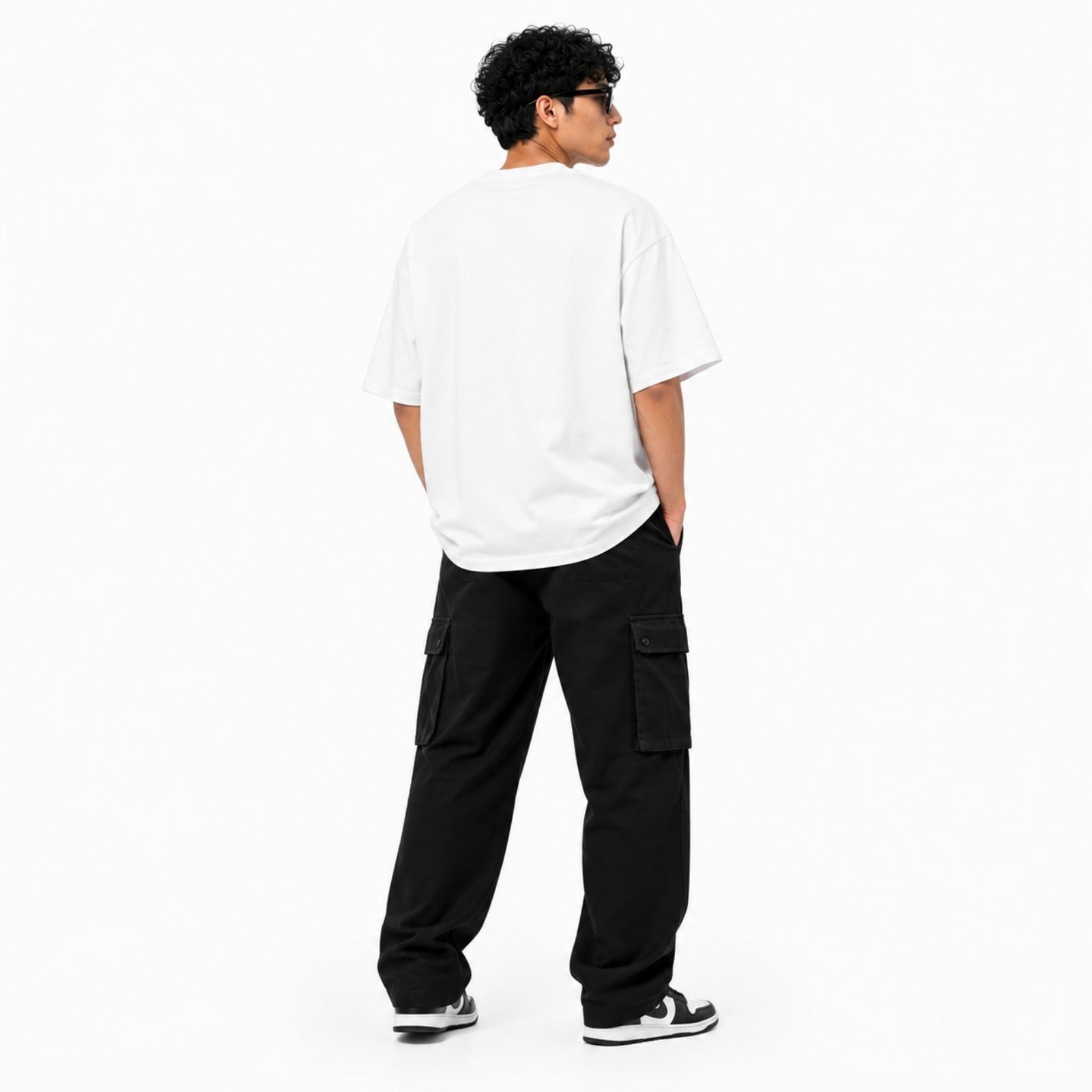 Men's Urban Graphic Print Oversized Cotton T-Shirt-1