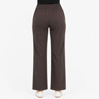 Women's Mocha Ease Relaxed Fit Lounge Trousers-3