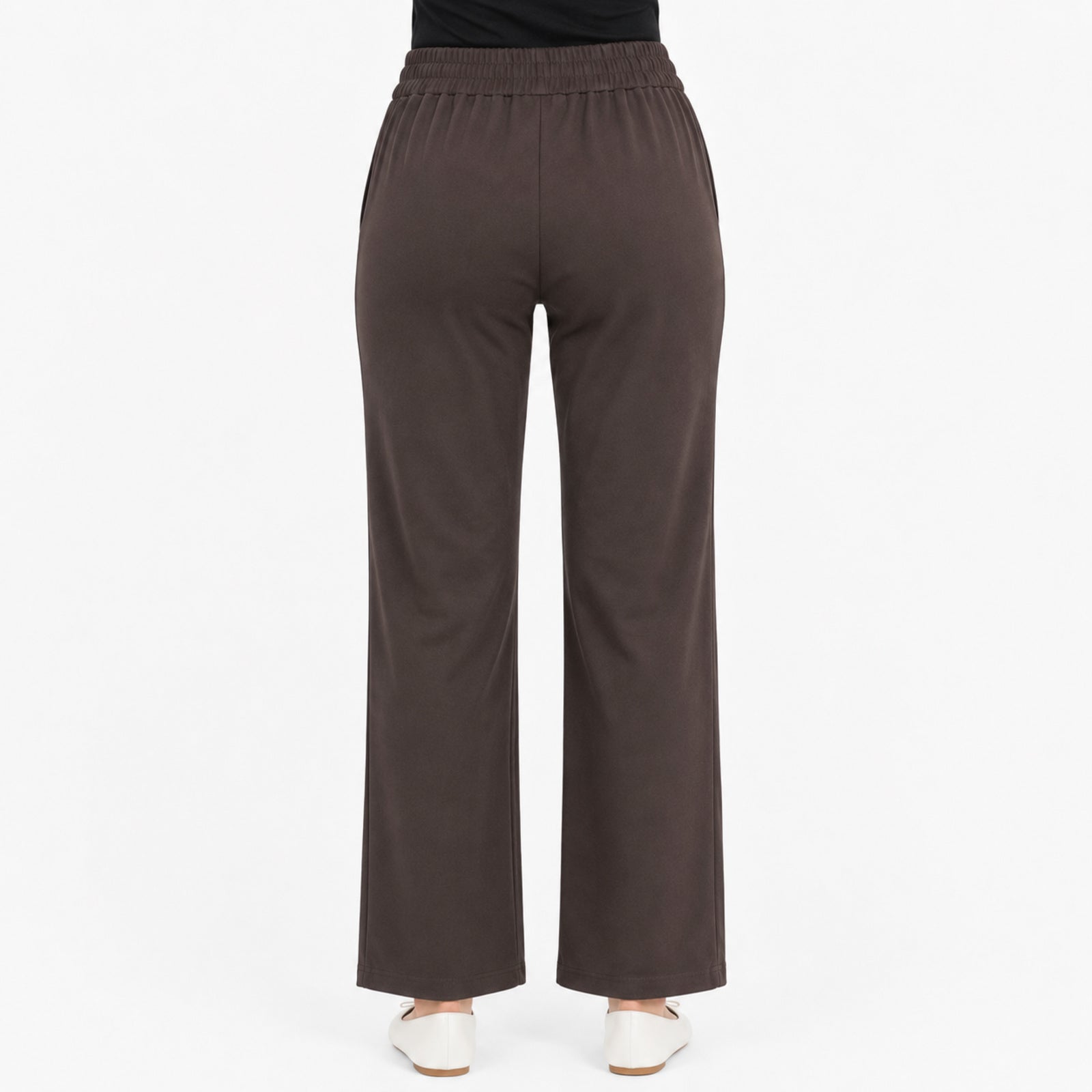 Women's Mocha Ease Relaxed Fit Lounge Trousers-3