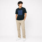 Men's Charcoal Grey Graphic Printed T-Shirt-3