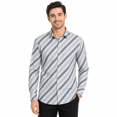 Men's Classic Stripe Full Sleeve Shirt-4