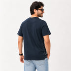 Men's “I Don’t Care” Graphic Printed Black T-Shirt-2