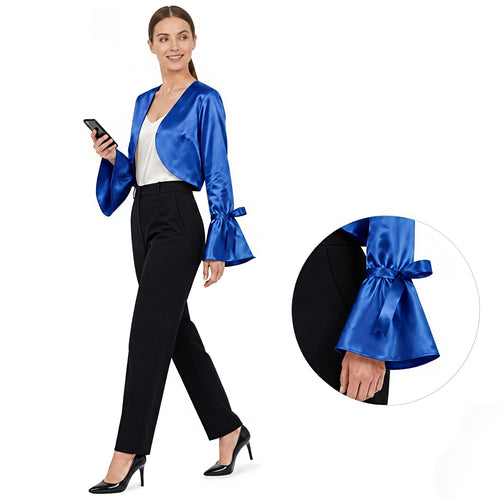 Azure Glow Cropped Shrug-2
