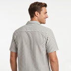 Men's Coastal Stripe Cuban Collar Shirt-1