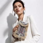 Women's Red Embellished Fringe Clutch Bag-1