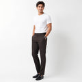 Men's Classic Brown Formal Trousers-3
