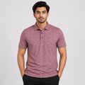 Men's Light Pink Printed Polo T-Shirt-4