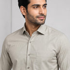Men's Parrot Green Solid Formal Shirt-3