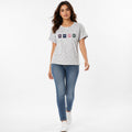 Women's Green Hope Graphic Round Neck Relaxed Fit T-Shirt | Casual Half Sleeve Printed Tee-1