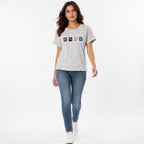 Women's Green Hope Graphic Round Neck Relaxed Fit T-Shirt | Casual Half Sleeve Printed Tee-1