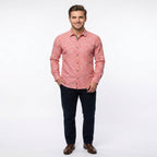 Rosé Grid Classic Slim Fit Shirt-4