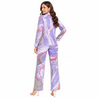 Pastel Marble Print Co-ord Set-3