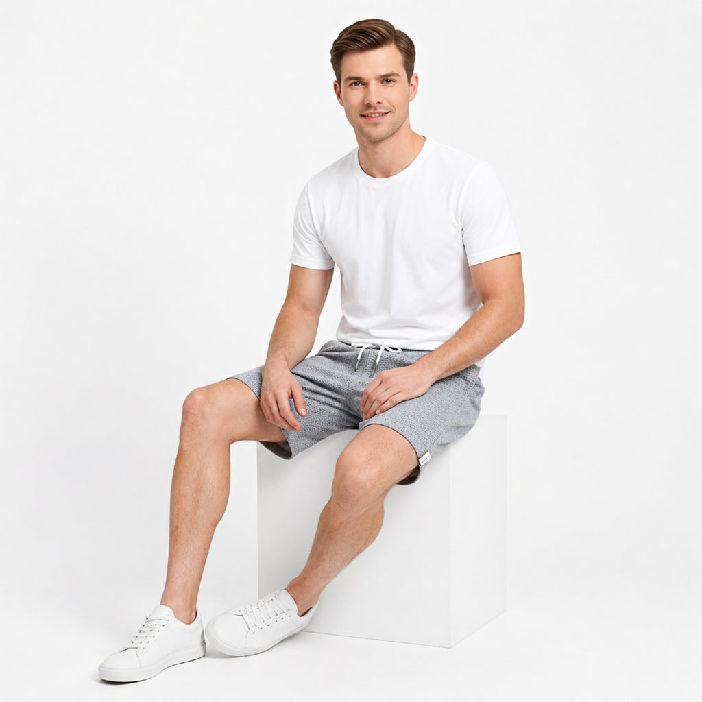 Grey Comfort Drawstring Shorts-2