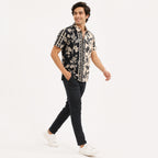 Men's Vintage Floral Print Casual Shirt-1