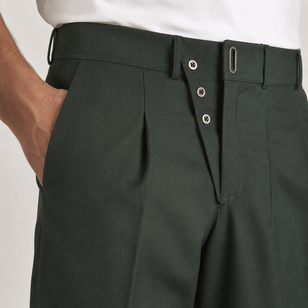 Men's Midnight Black Executive Slim Fit Formal Trousers-4