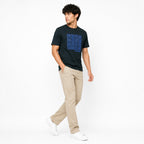 Men's Charcoal Grey Graphic Printed T-Shirt-2
