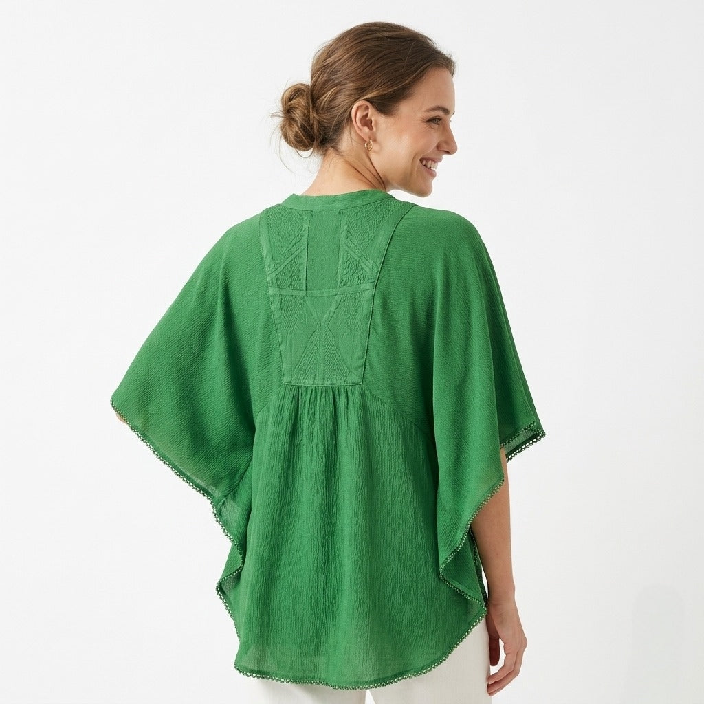 Sage Breeze Relaxed Fit Tunic Top-4