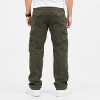 Men's Dark Green Cargo Pants-4