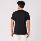 Men's Black Graphic Printed T-Shirt-3