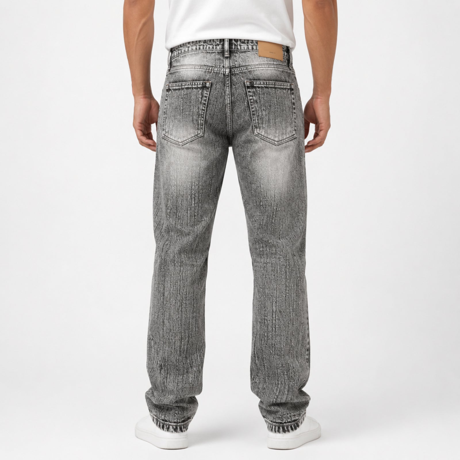 Men's Urban Mist Straight Fit Washed Denim Jeans-2