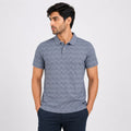 Men's Ocean Crest Textured Polo T-Shirt-4