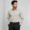 Men's Parrot Green Solid Formal Shirt-2