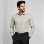 Men's Parrot Green Solid Formal Shirt-2