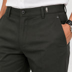 Men's Royal Olive Tailored Premium Formal Trousers-4