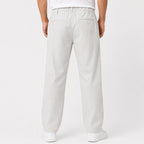 Men's Classic White Relaxed Fit Lounge Trousers-3