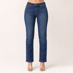 Women's Light Blue Straight Fit Denim Jeans-1