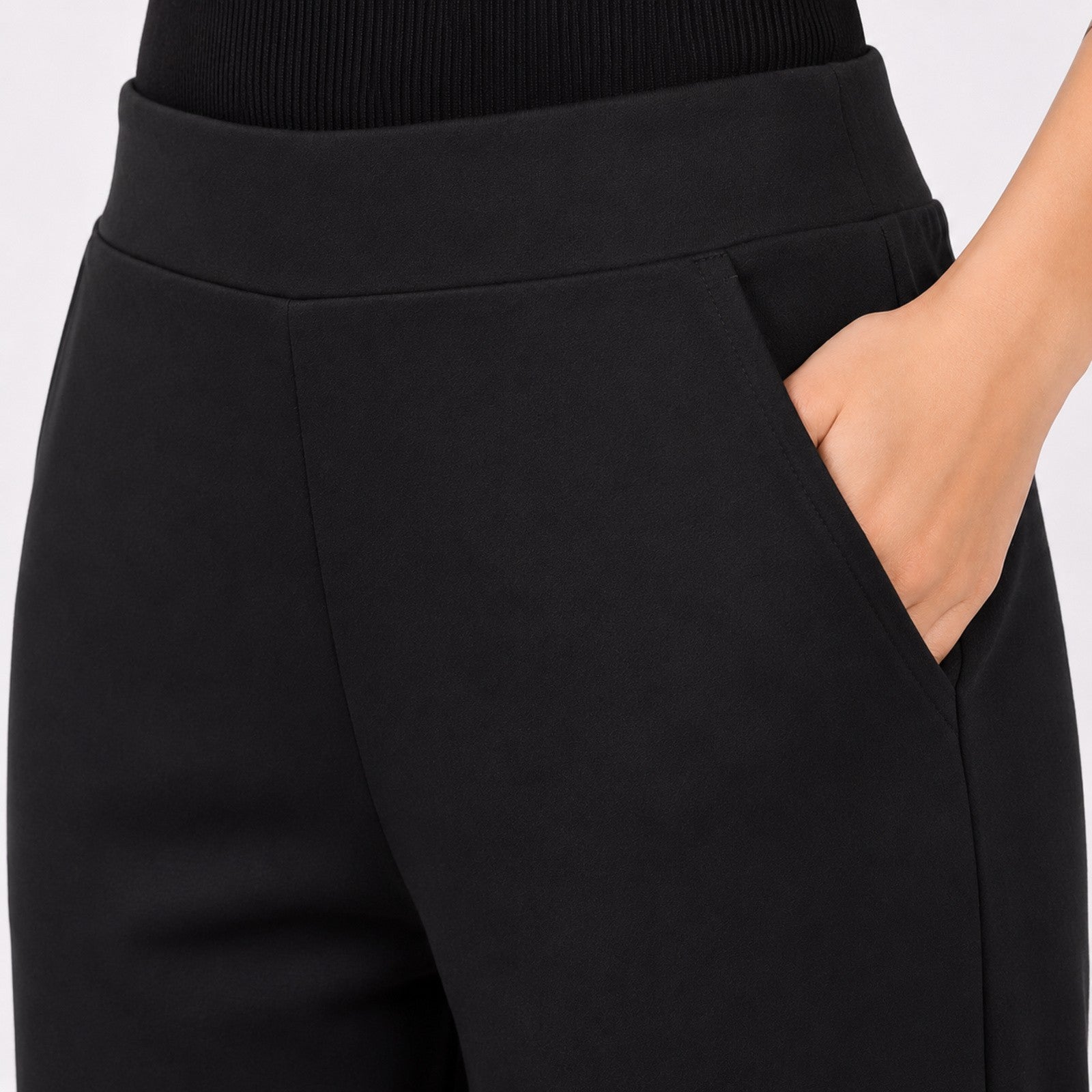 Women's Minimalist Grey Wide Leg Comfort Lounge Pants-2