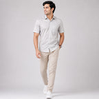 Men's Minimalist Pista Geometric Print Casual Shirt-2